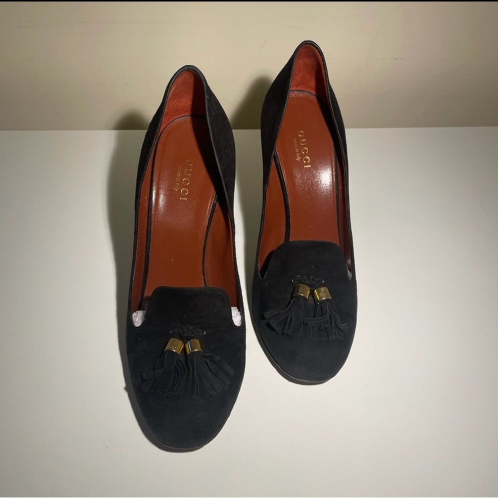 Authentic GUCCI suede Heels